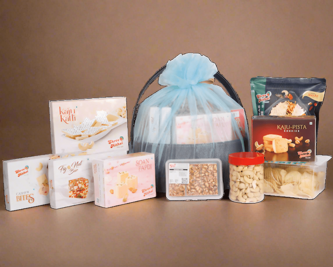 Shree Mithai Blue Titanium Dry Fruit Box 