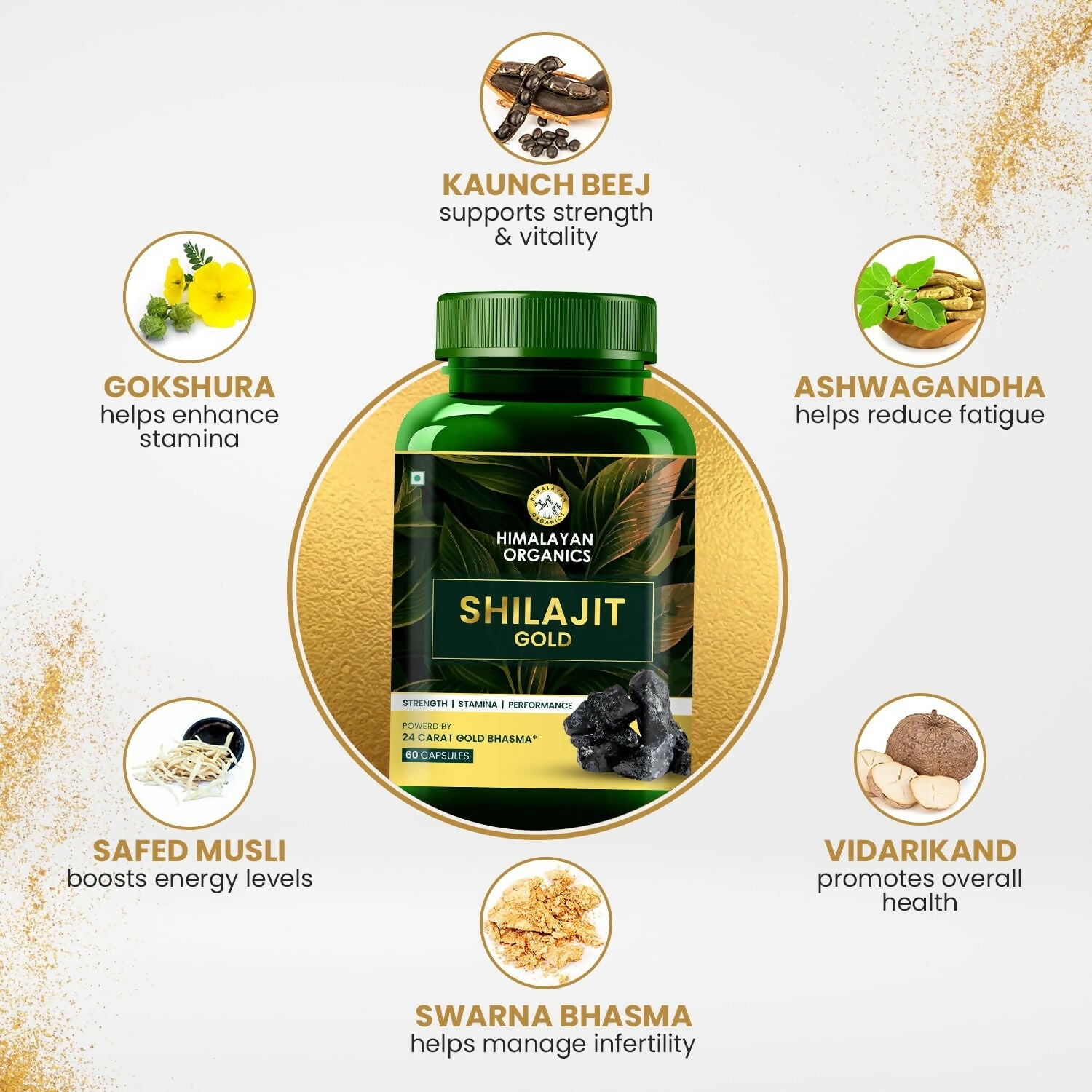 Himalayan Organics Pure SJ Gold Capsules - Grab2buy