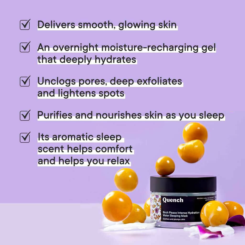 Quench Botanics Birch Please Intense Hydration Water Sleeping Mask - Korean Skincare 