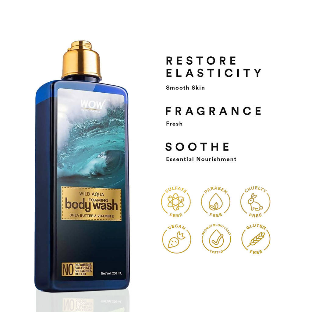 Wow Skin Science Wild Aqua Foaming Body Wash  Grab2Buy Wow Skin Science Grab2Buy