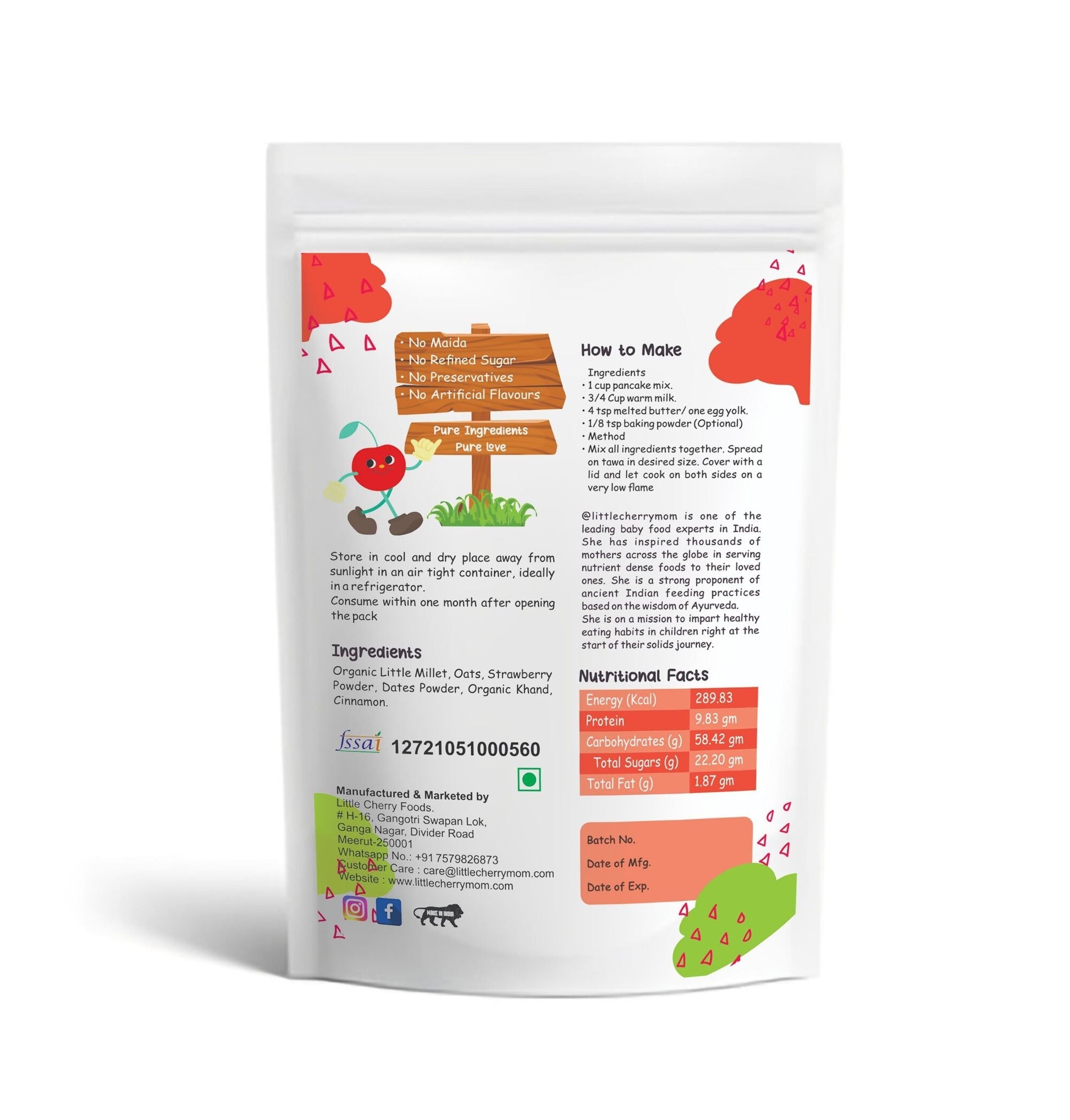 Littlecherrymom Super Millets Pancake Combo 