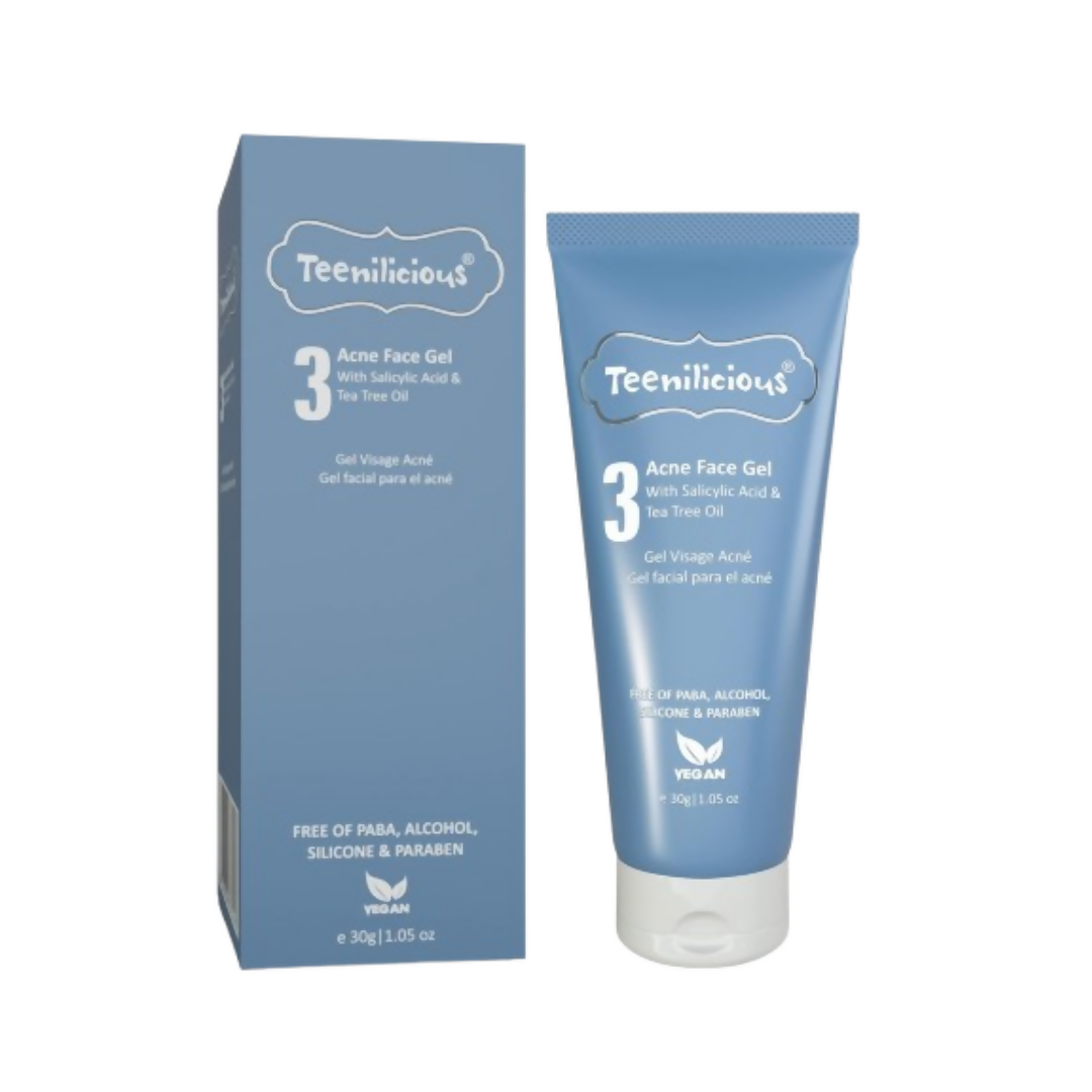 Teenilicious Acne Face Gel With 2% Salicylic Acid & Tea Tree Oil 