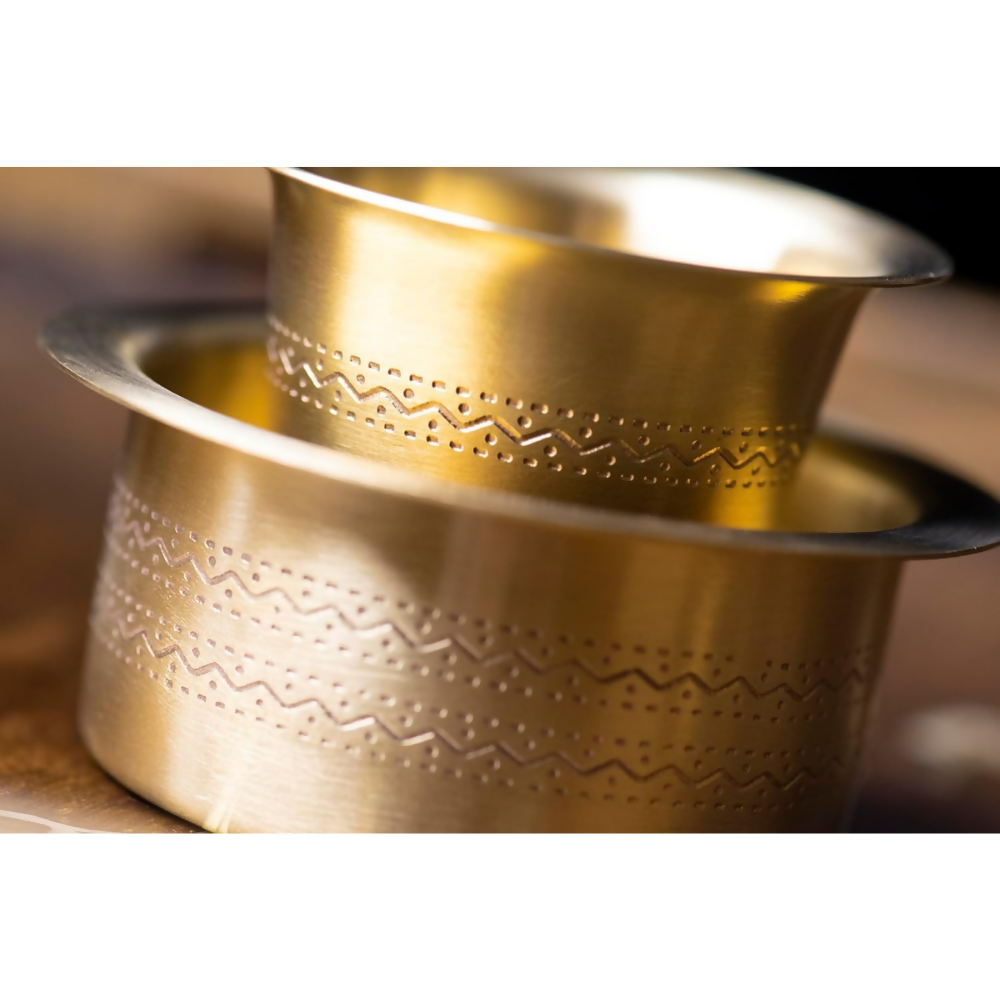 Sidapur Brass Dabara - Etched Matt
