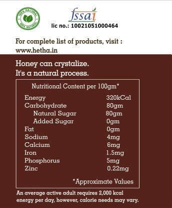 Hetha Pure Himalayan Wild Forest Raw Honey - NMR Passed | Unprocessed | Unpasteurized - Grab2buy