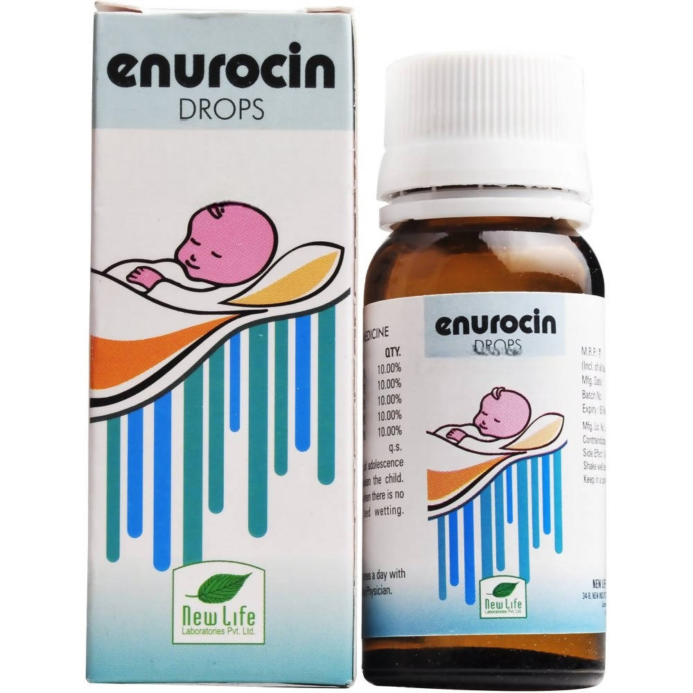 New Life Enurocin Drops – Homeopathic Bedwetting & Urinary Incontinence Wellness Remedy 