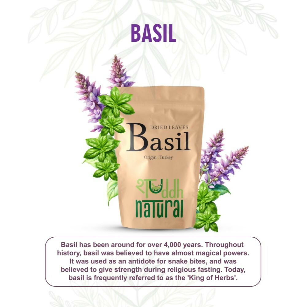 Shuddh Natural Premium Freeze Dried Culinary Turkish Basil Shuddh Natural
