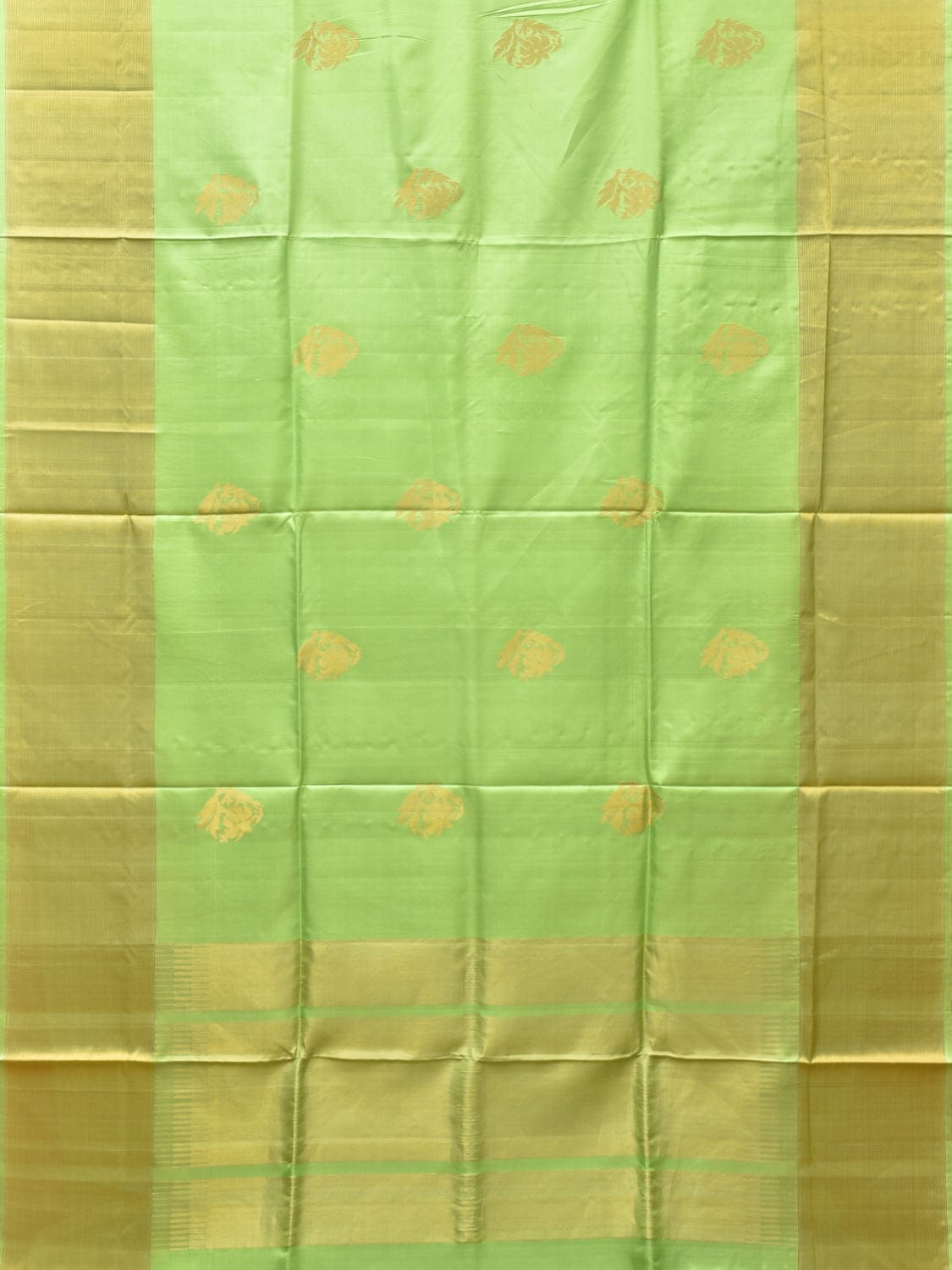Light Green Uppada Silk Handloom Grab2Buy with Nilamabri Buta Design - Global Threads 