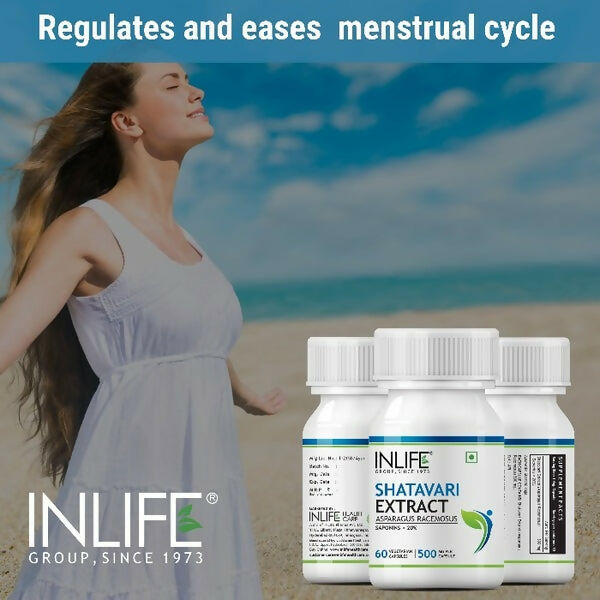 Inlife Shatavari Extract 500MG Capsules - Grab2buy