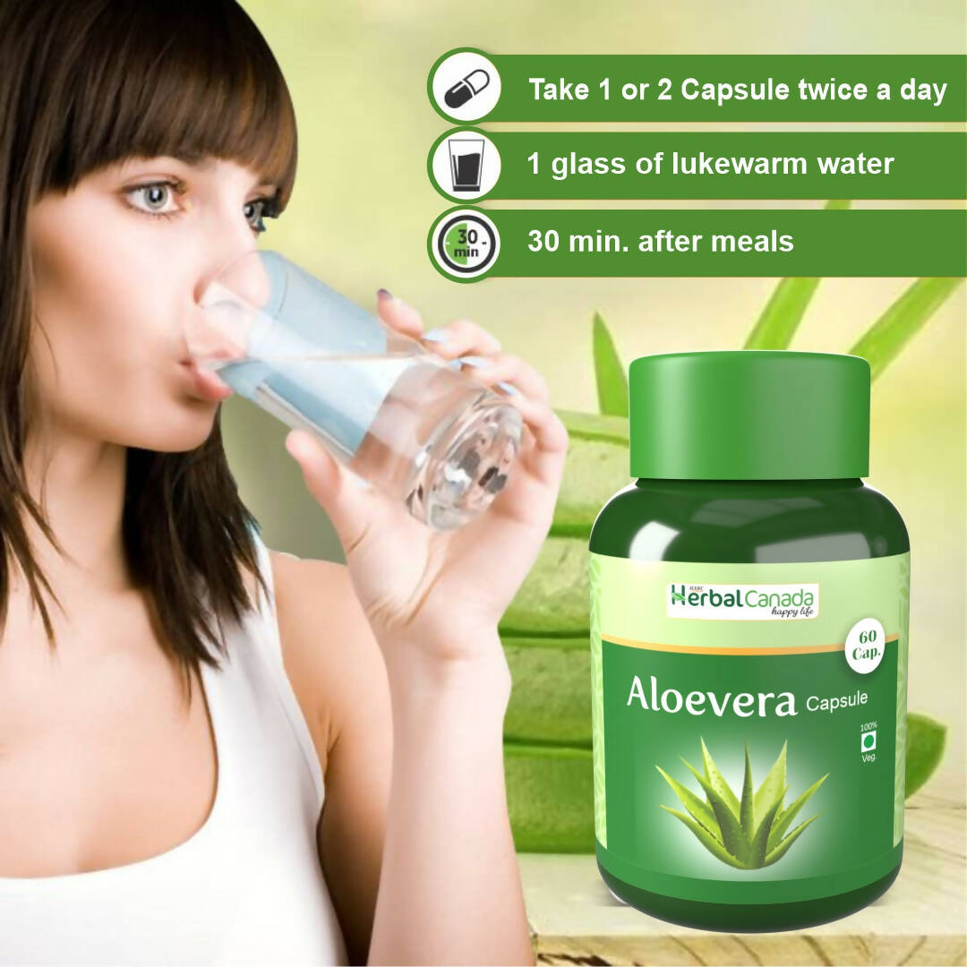 Herbal Canada Aloe Vera Capsules - Grab2buy