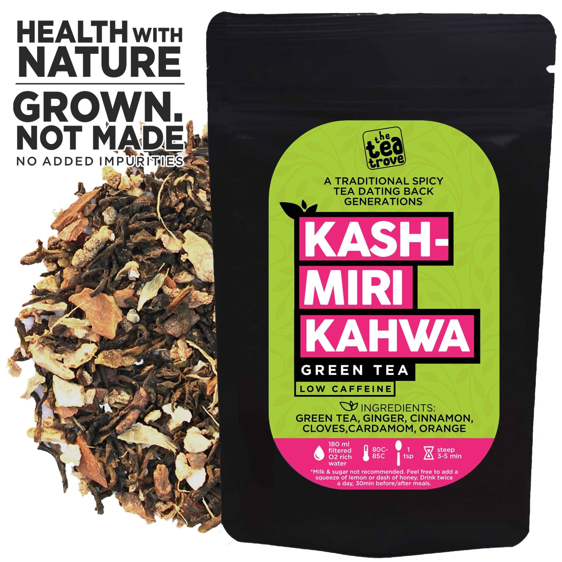 The Tea Trove - Kashmiri Kahwa Green Tea  Grab2Buy The Tea Trove Grab2Buy