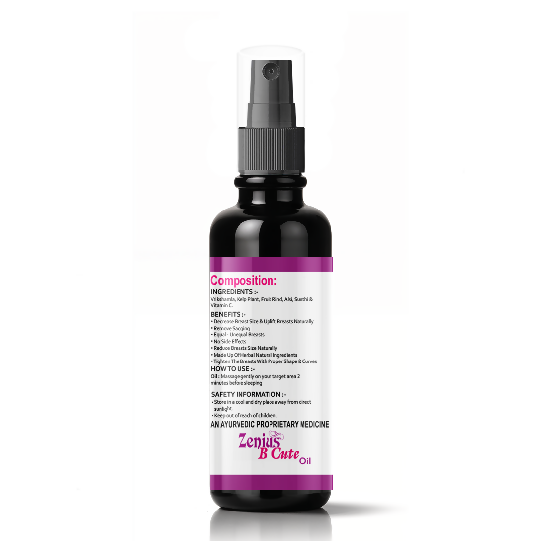 Zenius B Cute Oil for Breast Massage  Grab2Buy Zenius Grab2Buy
