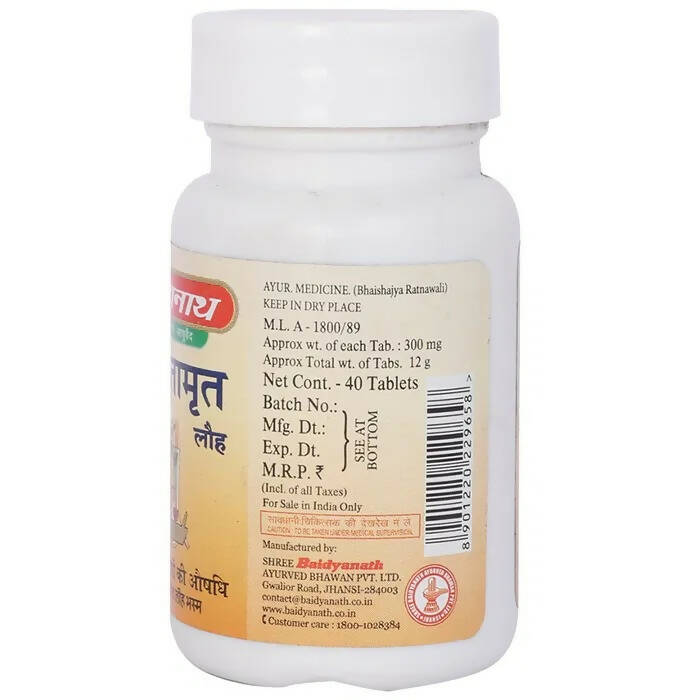 Baidyanath Jhansi Saptamrit Lauh Tablets 