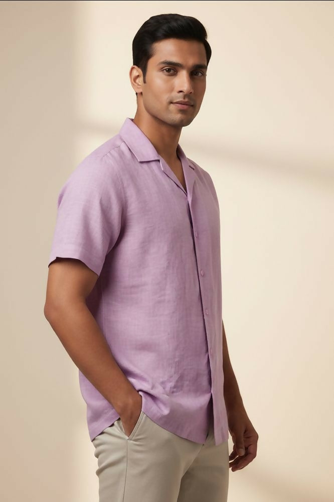 Lilac Drift — Lilac Linen Shirt by Hilo Design