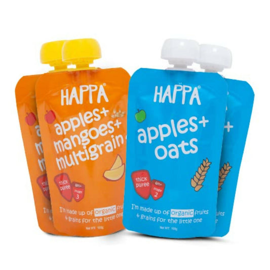 Happa Organic Baby Food Puree Grain and Fruit Blend Combo - Grab2buy