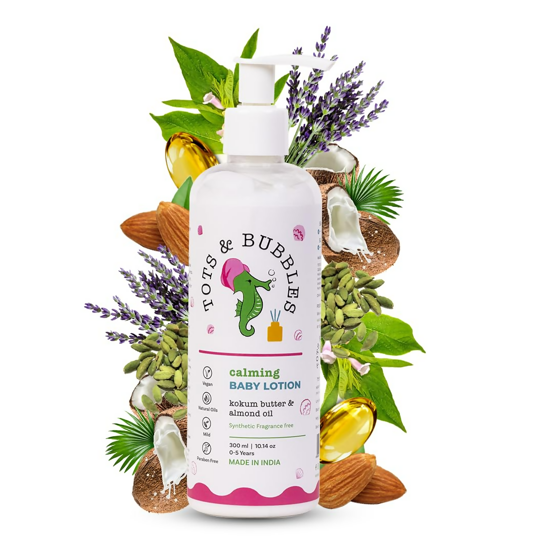 Tots & Bubbles Calming Baby Body Lotion with Kokum Butter & Sweet Almond Oil 