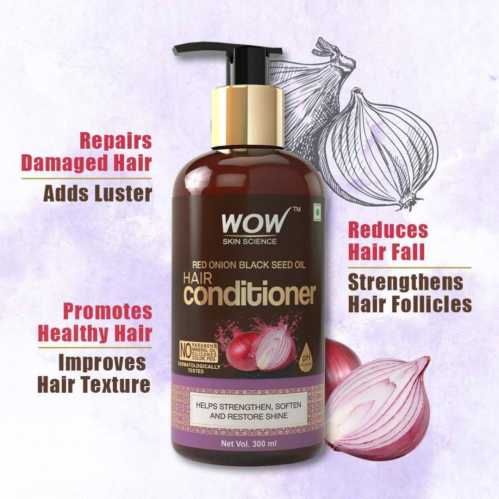 Wow Skin Science Red Onion Black Seed Oil Hair Conditioner  Grab2Buy Wow Skin Science Grab2Buy