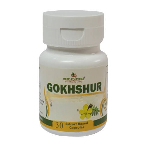 Deep Ayurveda Gokshur 500mg Veg Capsules 