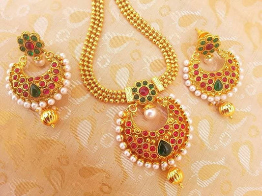 Multicolor Kemp Long Necklace Set