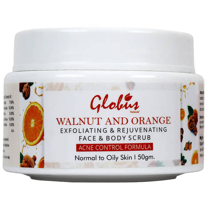 Globus Naturals Walnut & Orange Face & Body Scrub 