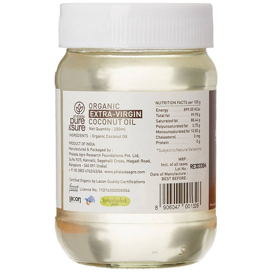 Pure & Sure Organic Extra Virgin Coconut Oil - Grab2buy