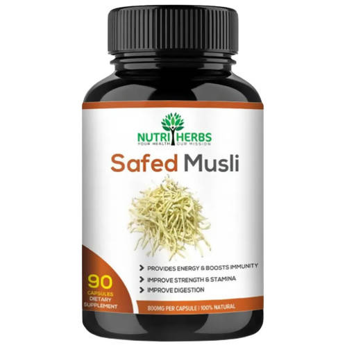 Nutriherbs Safed Musli Capsules - Grab2buy