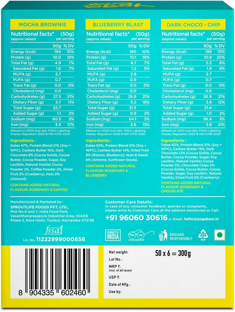 Yoga Bar Protein Variety Pack Protein Bars Protein Choco Peanut Butter Minis Bar  Grab2Buy Yoga Bar Grab2Buy