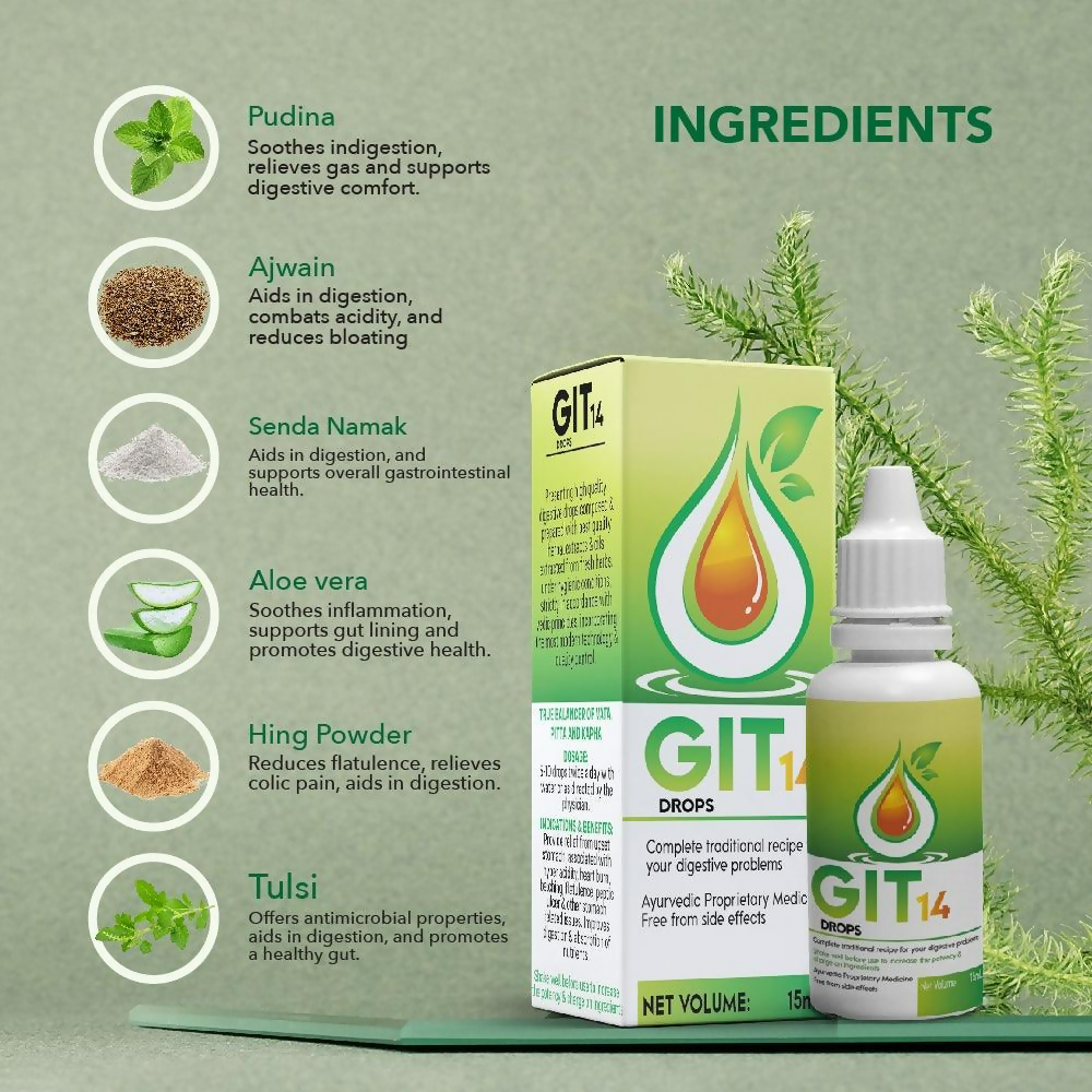 Herbs & Hills GIT 14 Drops 