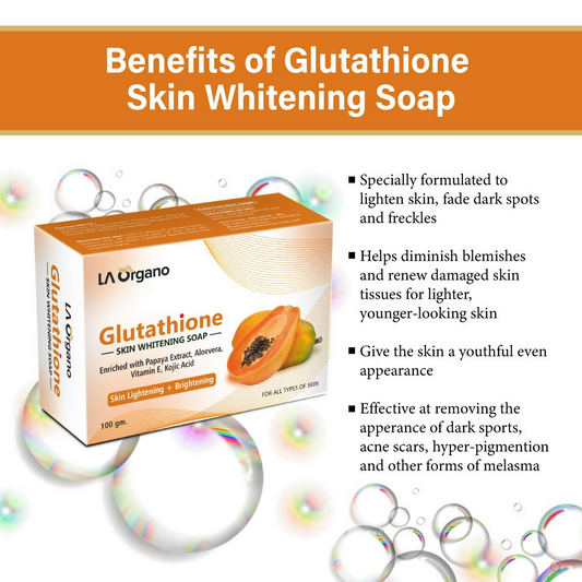 LA Organo Glutathione Papaya Soap and Papaya Cream Combo - Grab2buy