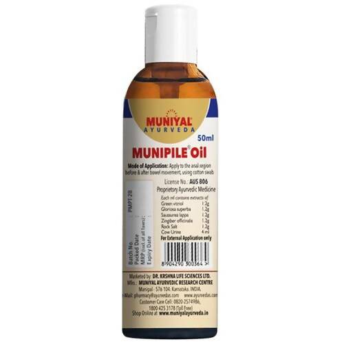 Muniyal Ayurveda Munipile Oil - Grab2buy
