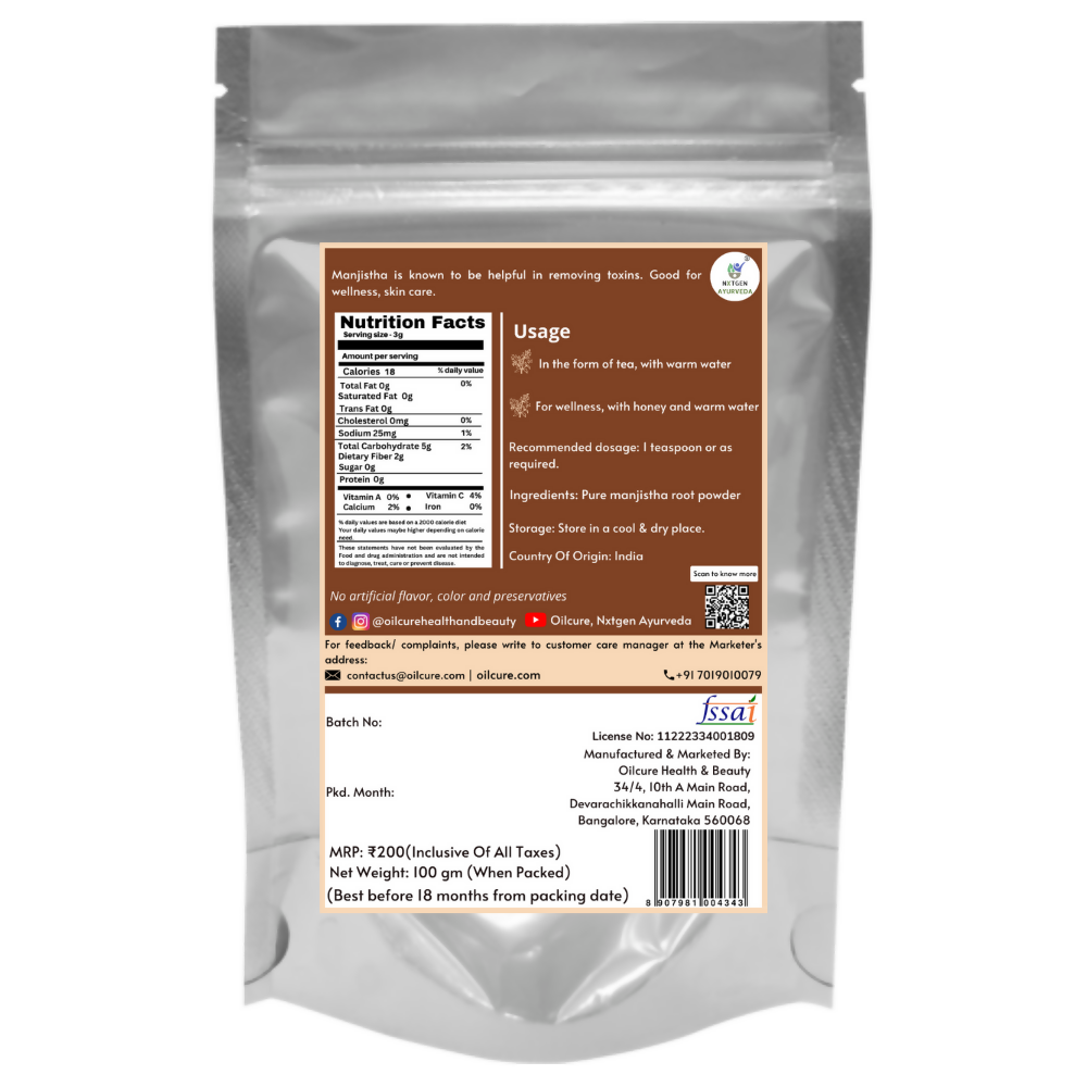 Nxtgen Ayurveda Manjistha Powder 