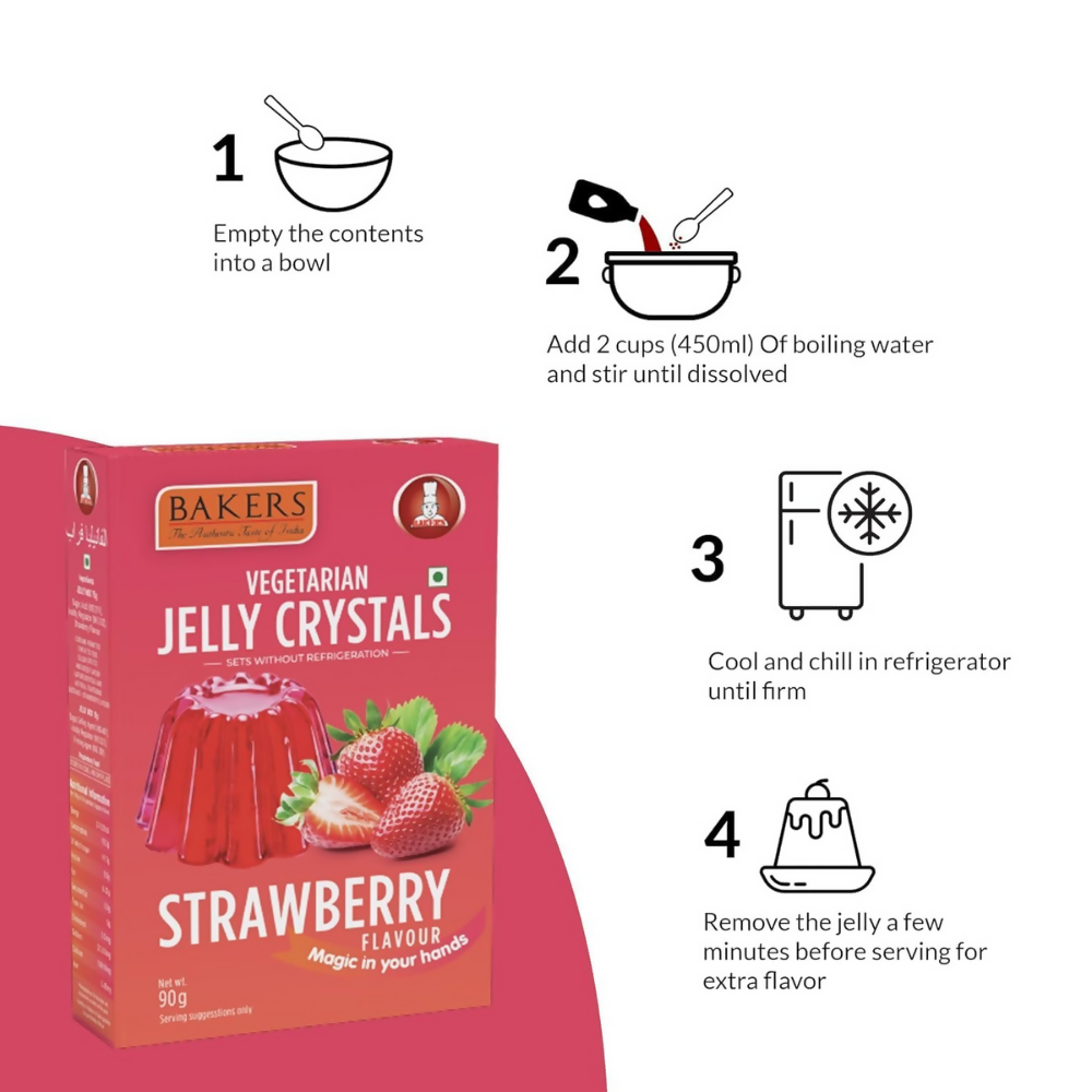 BAKERS Jelly Crystal - Strawberry, Blueberry, Raspberry, Cranberry