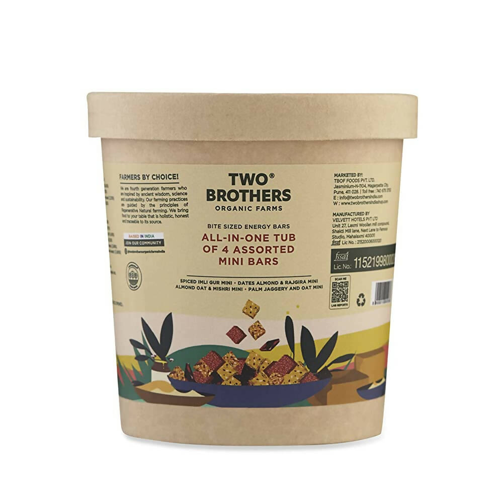 Two Brothers Organic Farms All-in-One Tub of Assorted Mini Bars-20 Minis  Grab2Buy Two Brothers Organic Farms Grab2Buy