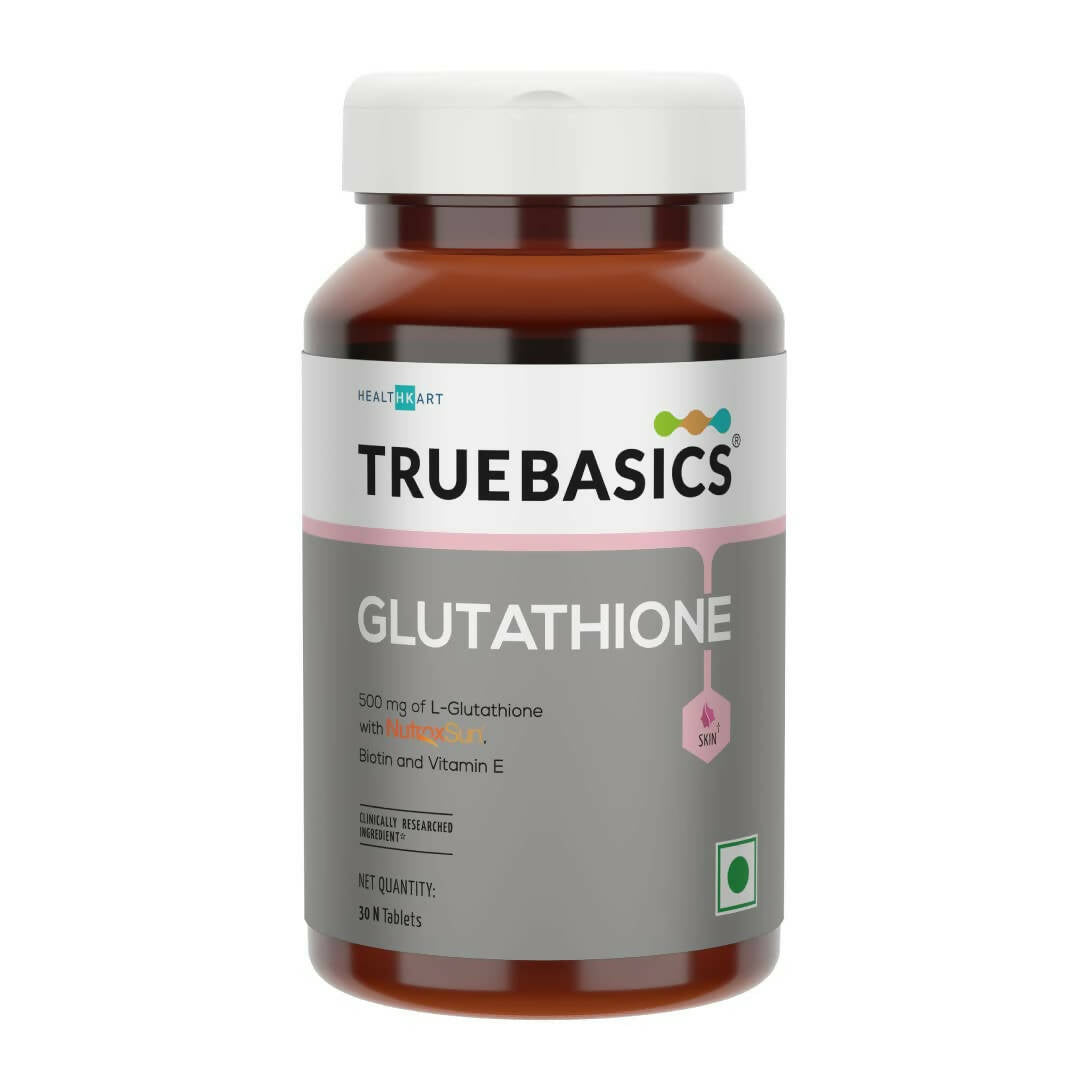 TrueBasics Glutathione with Nutroxsun, Biotin & Vitamin E Tablets  Grab2Buy TrueBasics Grab2Buy