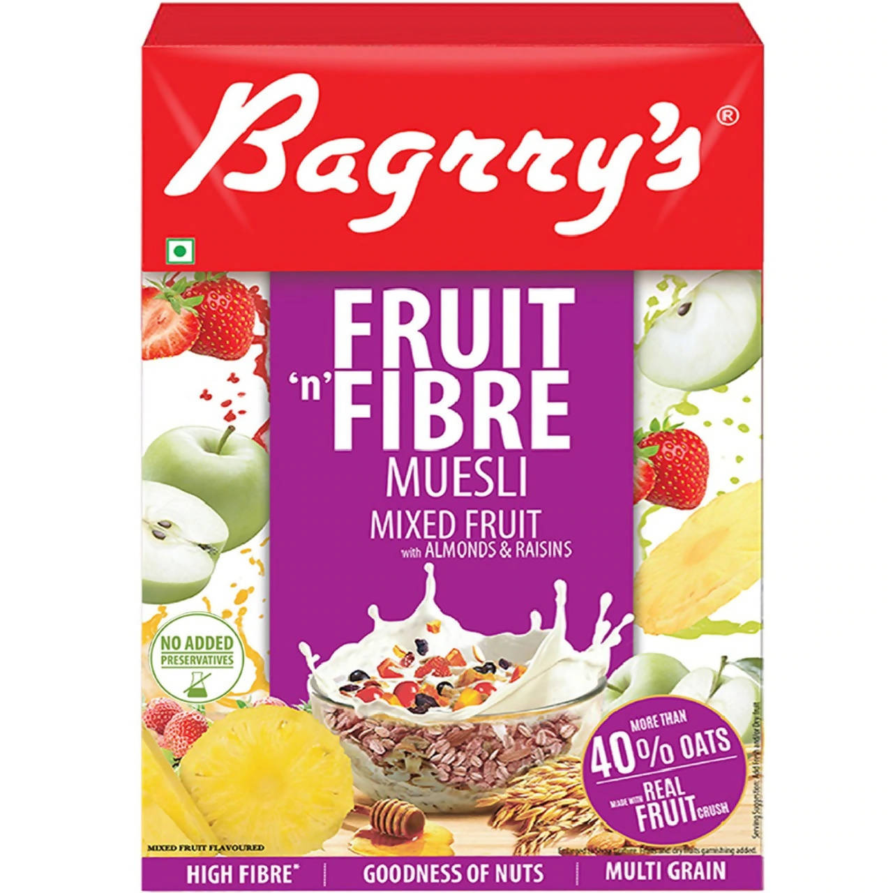 Bagrry's Fruit 'n Fibre Muesli with Mixed Fruit 