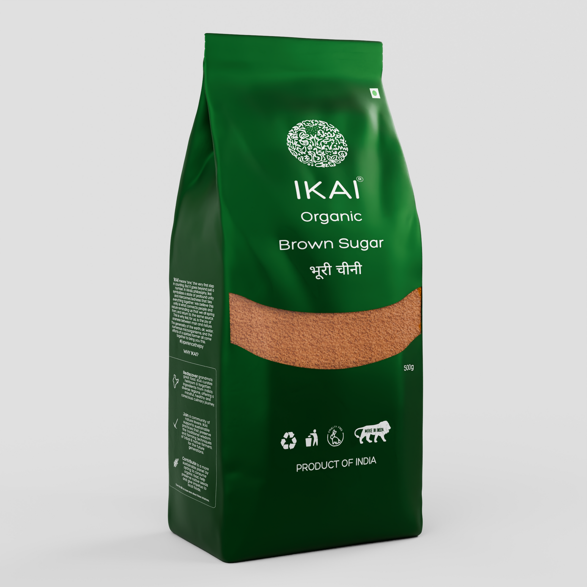 1 - Organic Brown Sugar - 500 gm