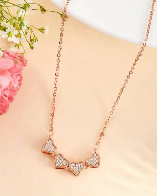 VOJ Women Gold Color stainless steel Necklace and Chains | Grab2Buy