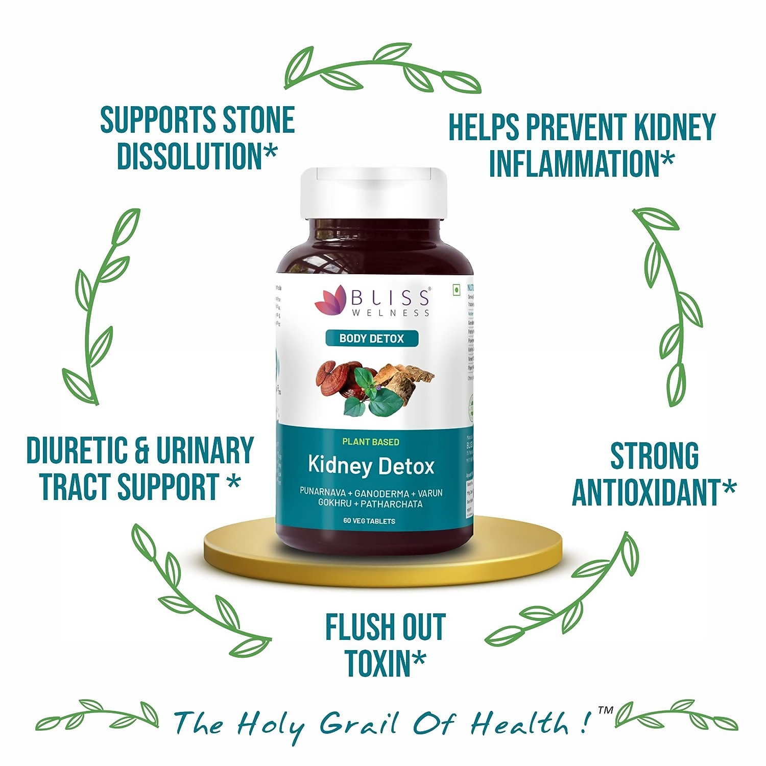 Bliss Welness Kidney Detox Tablets 