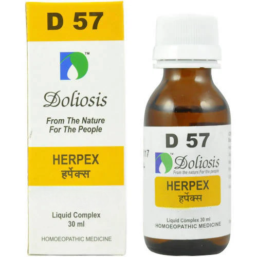 Doliosis Homeopathy D57 Herpex Drops 