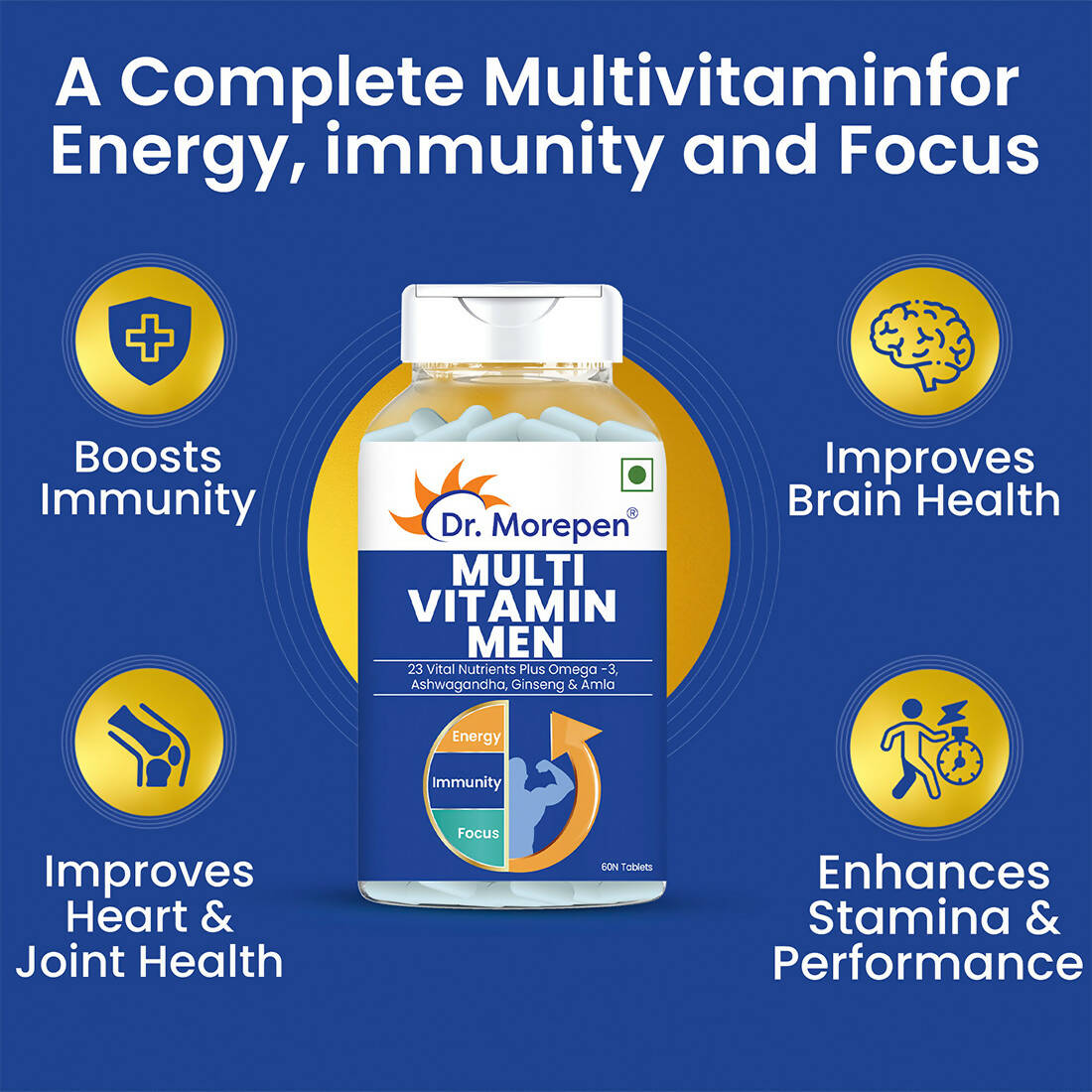 Dr. Morepen Gokshura & Multivitamin Men Tablets Combo 