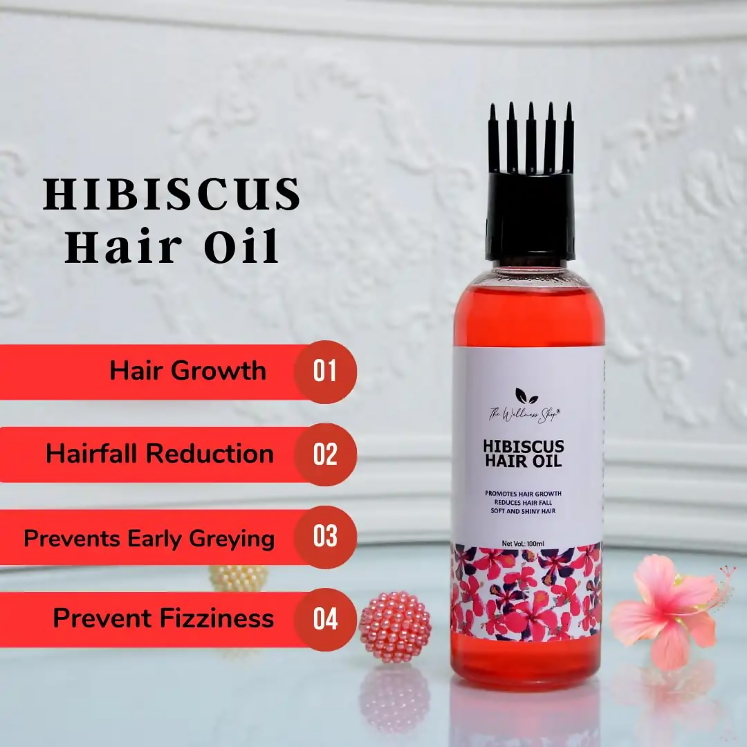 The Wellness Shop Hibiscus Hair Oil  Grab2Buy The Wellness Shop Grab2Buy