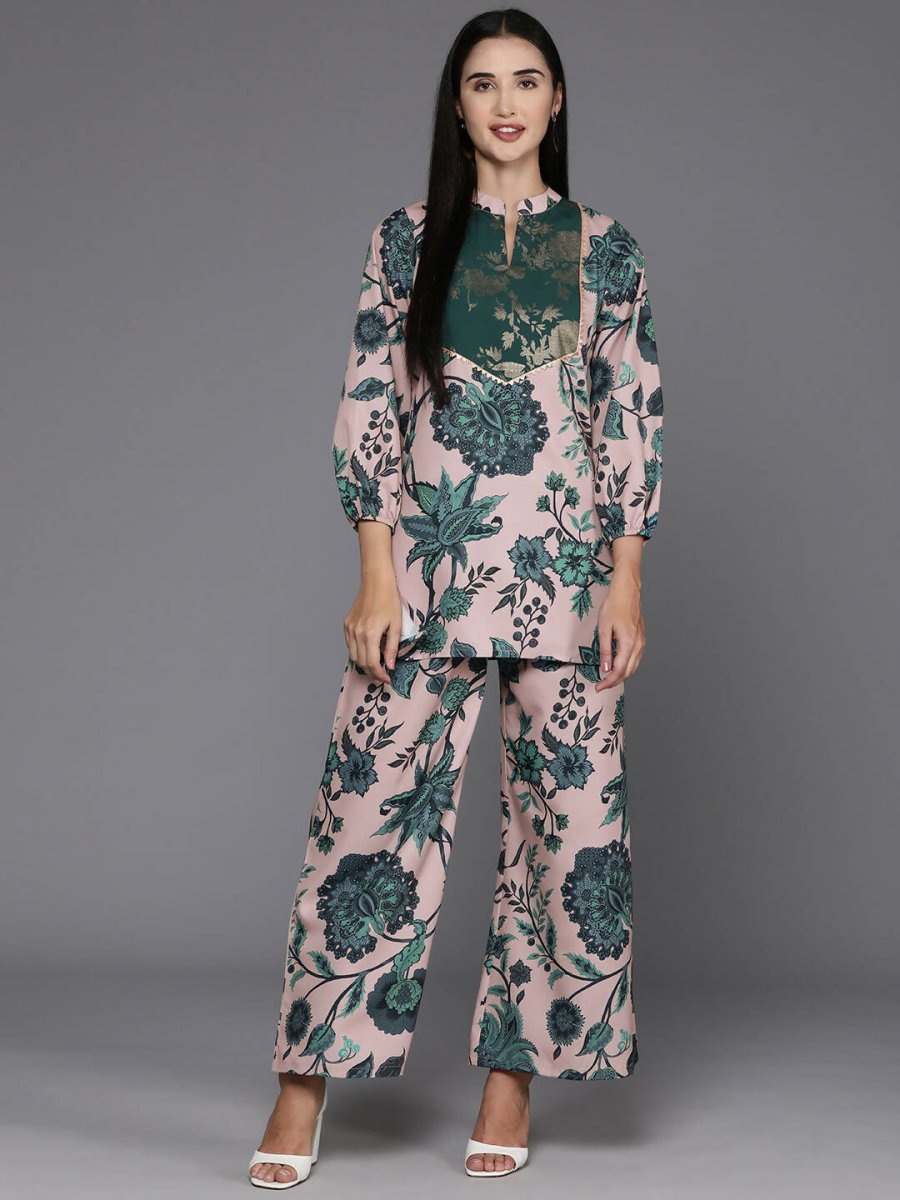 Ahalyaa Women's Traditional Wear Co-ods - Tan