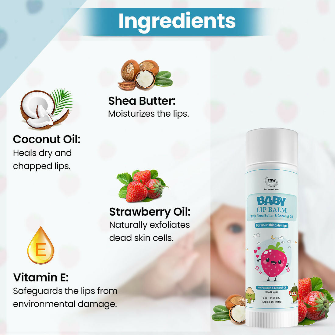 The Natural Wash Nourishing Baby Lip Balm 