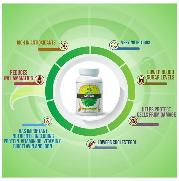 Sushrut Ayurved Good Health Moringa Veg Capsules - Grab2buy