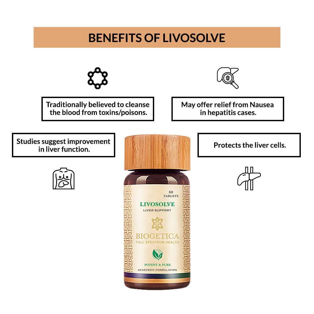 Biogetica Livosolve (Stabilizes Digestive- Liver Enzymes)  Grab2Buy Biogetica Grab2Buy