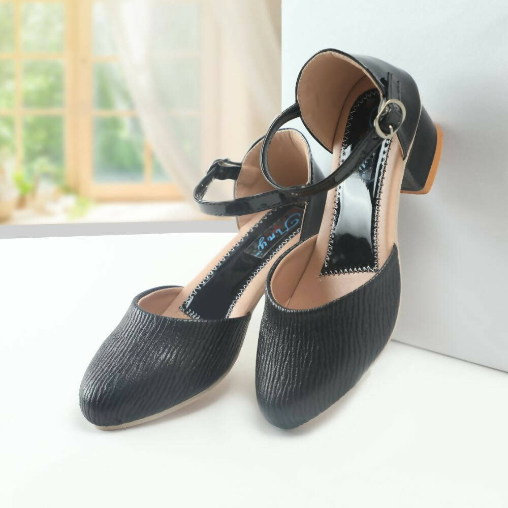 Tiny Bugs Girls Party Wear Ballerinas Heels - Black  Grab2Buy Tiny Bugs Grab2Buy