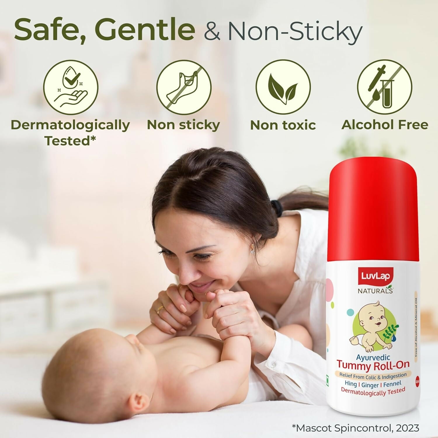 LuvLap Naturals Baby Tummy Roll On Oil