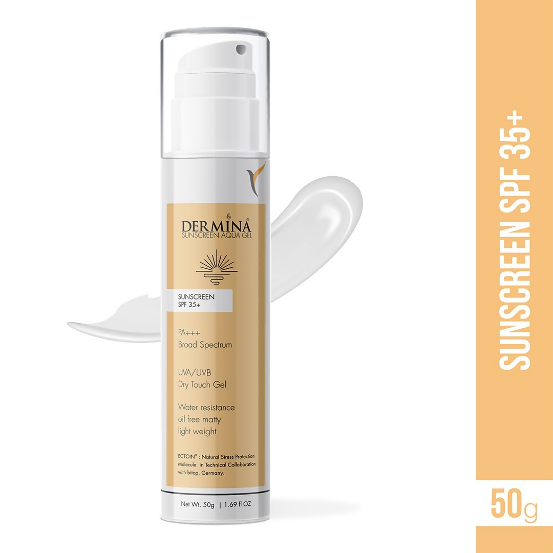 DERMINA Sunscreen Aqua Gel SPF 35+ PA+++ Broad Spectrum 