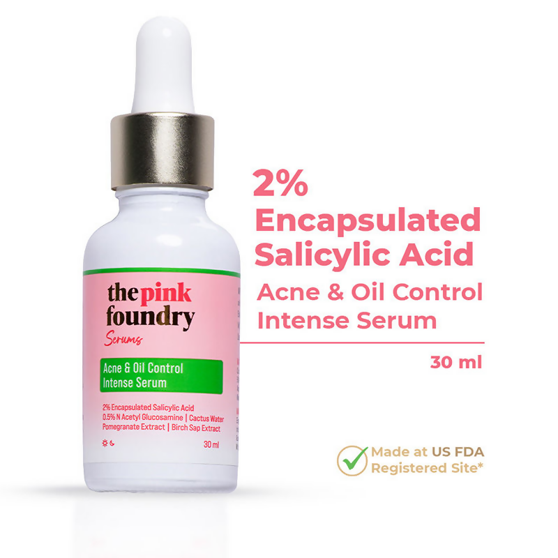 The Pink Foundry Acne & Oil Control Intense Face Serum with 2% Salicylic Acid  Grab2Buy The Pink Foundry Grab2Buy