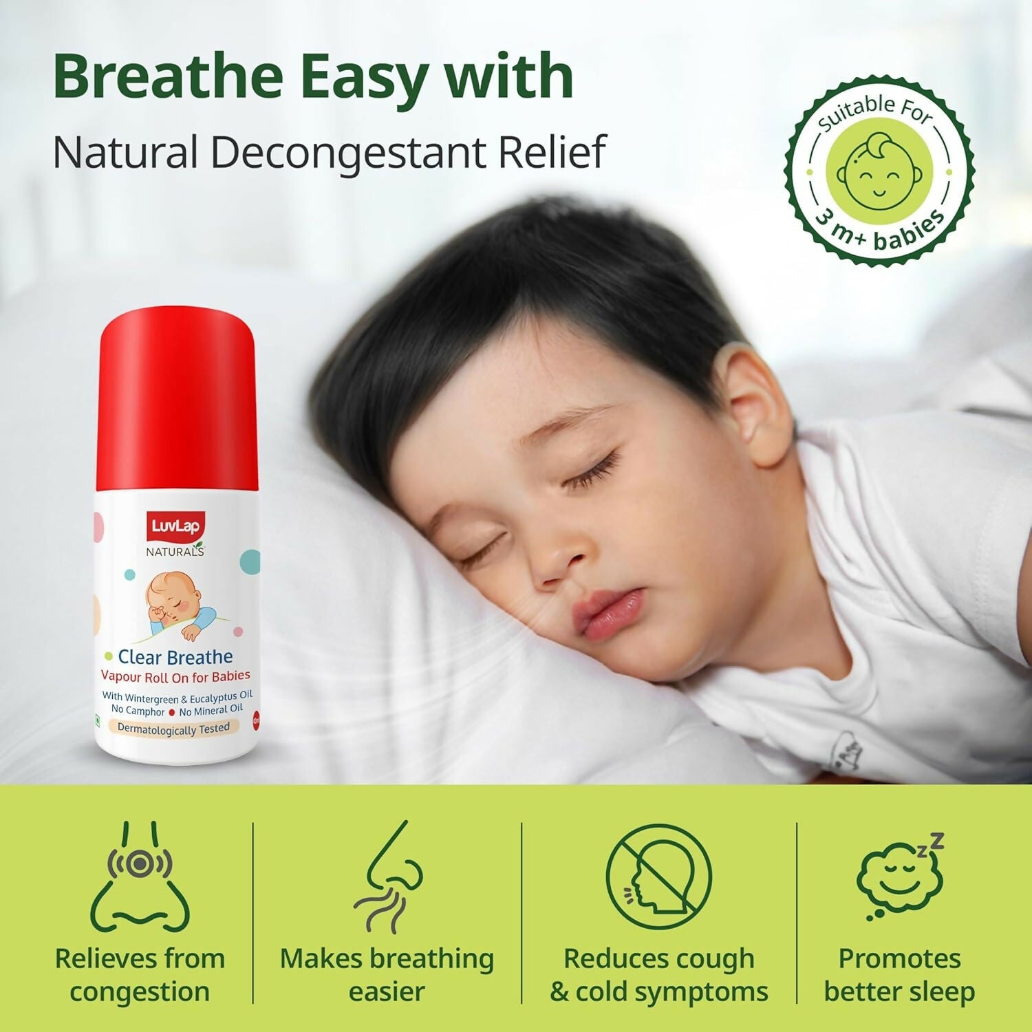 LuvLap Naturals Clear Breathe Vapour Roll On