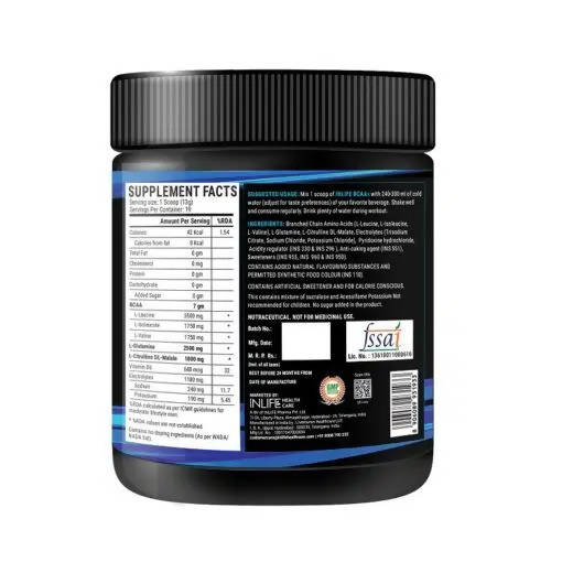 Inlife BCAAs Powder Watermelon Flavour 